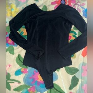 SPANX Black Long Sleeve Bodysuit